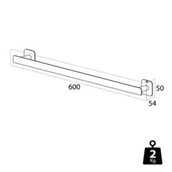 Tiger Handdoekrek Colar Chroom -Pro Badkamer Verkoop 123 1004