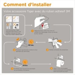 Tiger Handdoekrek Colar Chroom -Pro Badkamer Verkoop 123 1006