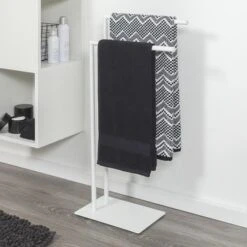 Sealskin Handdoekrek Tube Metaal Wit -Pro Badkamer Verkoop 123 1021