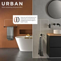 Tiger Handdoekhouder Urban 2-Armig Zwart 16 Tiger Handdoekhouder Urban 2-Armig Zwart -Pro Badkamer Verkoop 123 1063