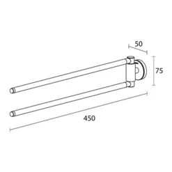 Tiger Handdoekhouder Urban 2-Armig Zwart 17 Tiger Handdoekhouder Urban 2-Armig Zwart -Pro Badkamer Verkoop 123 1064