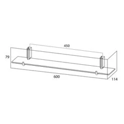 Tiger Planchet Cliqit Donkergrijs RVS -Pro Badkamer Verkoop 123 1090