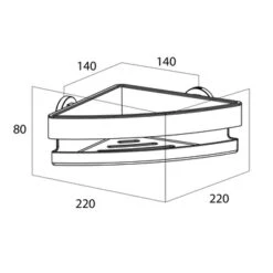 Tiger Douchemand Noon Hoek RVS 13 Tiger Douchemand Noon Hoek RVS -Pro Badkamer Verkoop 123 1105