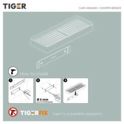 Tiger Planchet Cooper 28 Cm RVS/zwart 12 Tiger Planchet Cooper 28 Cm RVS/zwart -Pro Badkamer Verkoop 123 1154