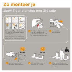 Tiger Planchet Colar 30 Cm Zwart 16 Tiger Planchet Colar 30 Cm Zwart -Pro Badkamer Verkoop 123 1163