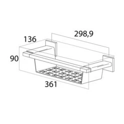 Tiger Wandkorf Items RVS -Pro Badkamer Verkoop 123 1209