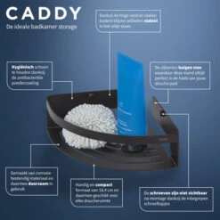 Tiger Caddy Hoekkorf Klein Zwart 12 Tiger Caddy Hoekkorf Klein Zwart -Pro Badkamer Verkoop 123 1227