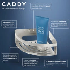 Tiger Caddy Hoekkorf Klein RVS 16 Tiger Caddy Hoekkorf Klein RVS -Pro Badkamer Verkoop 123 1242