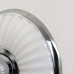 Tiger Ivy Zeepdispenser 200ml Chroom/wit Keramiek -Pro Badkamer Verkoop 123 1271