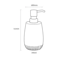 Sealskin Zeepdispenser Braid Zand -Pro Badkamer Verkoop 123 1354