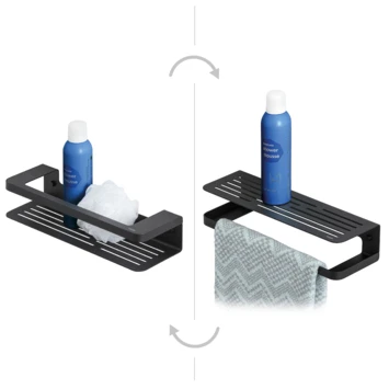 Tiger Douchemand Met Handdoekhouder Caddy Zw 1 Tiger Douchemand Met Handdoekhouder Caddy Zw