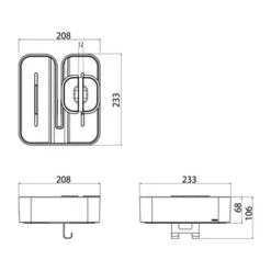 Tiger Douchemand Voor Douchewand 2-store Wit -Pro Badkamer Verkoop 123 1626