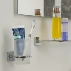 Tiger Bekerhouder Melbourne Hangend Met Beker Chroom -Pro Badkamer Verkoop 123 1772