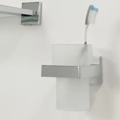 Tiger Bekerhouder Items Hangend Met Beker Chroom -Pro Badkamer Verkoop 123 1815