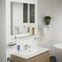 Tiger Bekerhouder Items Hangend Met Beker Chroom -Pro Badkamer Verkoop 123 1816