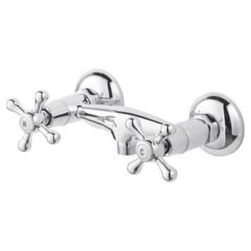 Handson Douchekraan Louise 2-knops Chroom 15 Cm 1 Handson Douchekraan Louise 2-knops Chroom 15 Cm