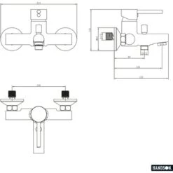 Handson Badkraan Oscar Chroom 15 Cm -Pro Badkamer Verkoop 123 213
