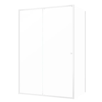 Sealskin Contour Schuifdeur Met Zijwand 120x90x200 Cm, 6 Mm Helder Veiligheidsglas Met Antikalklaag Mat Wit 4 Sealskin Contour Schuifdeur Met Zijwand 120x90x200 Cm, 6 Mm Helder Veiligheidsglas Met Antikalklaag Mat Wit - Afbeelding 4