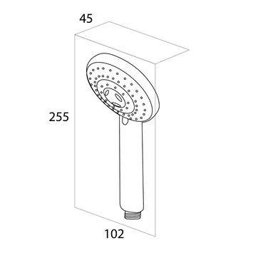 Tiger Splash Eco Handdouche Alicante Chroom 8 Tiger Splash Eco Handdouche Alicante Chroom - Afbeelding 8