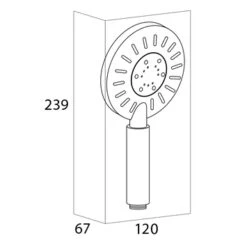 Tiger Handdouche Akcent Zwart Messing 9 Tiger Handdouche Akcent Zwart Messing -Pro Badkamer Verkoop 123 2408