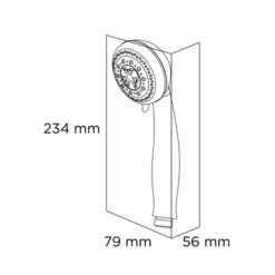 Tiger Splash Handdouche Trento 3 Standen Chroom -Pro Badkamer Verkoop 123 2442