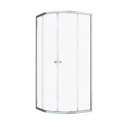 Sealskin Hooked Vierdelige Kwartronde Douchecabine Met Schuifdeuren 90x90x200 Cm, 6 Mm Helder Veiligheidsglas Met Antikalklaag Zilver Hoogglans -Pro Badkamer Verkoop 123 2580