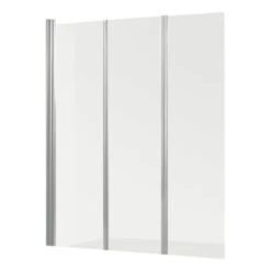 Go By Van Marcke Badwand Malia 3-delig 130 X 140 Cm Helder Chroom