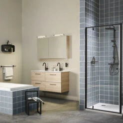 SEALSKIN Douchecabine Contour Zwart 90x200cm -Pro Badkamer Verkoop 123 2684