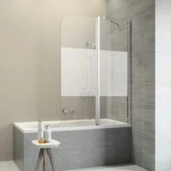 Sealskin Badwand Code R 2-delig 130x152 Cm Met Gesatineerde Band