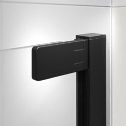 Sealskin Inc. Tweedelige Hoekinstap 90x90x200 Cm, 8 Mm Helder Veiligheidsglas Met Antikalklaag Mat Zwart -Pro Badkamer Verkoop 123 2799