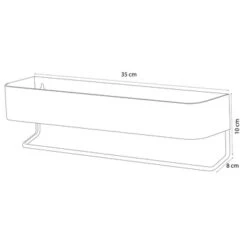 Sealskin Brix Wandrek Met Handdoekrek 35 Cm Wit -Pro Badkamer Verkoop 123 29