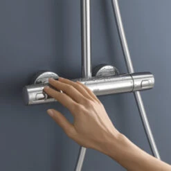 Grohe Douchesysteem Vitalio Joy 310 Cooltouch Met Thermostaatkraan QuickFix Chroom -Pro Badkamer Verkoop 123 2902