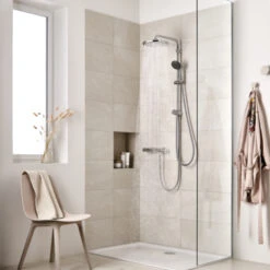 Grohe Douchesysteem Vitalio Start 250 Rond Met Omstelling Chroom 19 Grohe Douchesysteem Vitalio Start 250 Rond Met Omstelling Chroom -Pro Badkamer Verkoop 123 2956