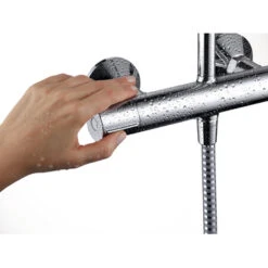 Hansgrohe Douchesysteem Vernis Blend 200 Met Thermostaatkraan Mat Zwart 9 Hansgrohe Douchesysteem Vernis Blend 200 Met Thermostaatkraan Mat Zwart -Pro Badkamer Verkoop 123 3050