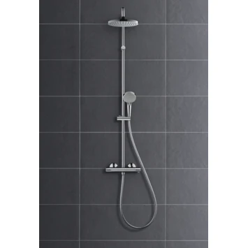 Hansgrohe Douchesysteem Vernis Blend 200 Met Thermostaatkraan Mat Zwart 4 Hansgrohe Douchesysteem Vernis Blend 200 Met Thermostaatkraan Mat Zwart - Afbeelding 4