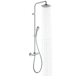 Hansgrohe Douchesysteem Vernis Blend 200 Met Thermostaatkraan Mat Zwart 11 Hansgrohe Douchesysteem Vernis Blend 200 Met Thermostaatkraan Mat Zwart -Pro Badkamer Verkoop 123 3052