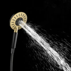 Tiger Regendoucheset Akcent Zwart/messing Incl Kraan En Handdouche Met 3 Straalstanden 11 Tiger Regendoucheset Akcent Zwart/messing Incl Kraan En Handdouche Met 3 Straalstanden -Pro Badkamer Verkoop 123 3106