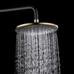 Tiger Regendoucheset Akcent Zwart/messing Incl Kraan En Handdouche Met 3 Straalstanden 14 Tiger Regendoucheset Akcent Zwart/messing Incl Kraan En Handdouche Met 3 Straalstanden -Pro Badkamer Verkoop 123 3109