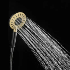 Tiger Regendoucheset Akcent Zwart Messing -Pro Badkamer Verkoop 123 3149