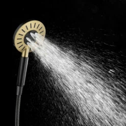 Tiger Regendoucheset Akcent Zwart Messing -Pro Badkamer Verkoop 123 3150