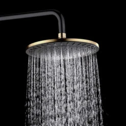 Tiger Regendoucheset Akcent Zwart Messing -Pro Badkamer Verkoop 123 3151