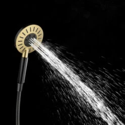 Tiger Doucheset Akcent 3 Straalstanden Zwart/messing -Pro Badkamer Verkoop 123 3167