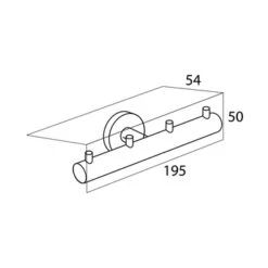 Tiger Haak Boston 4-delig Chroom -Pro Badkamer Verkoop 123 3399