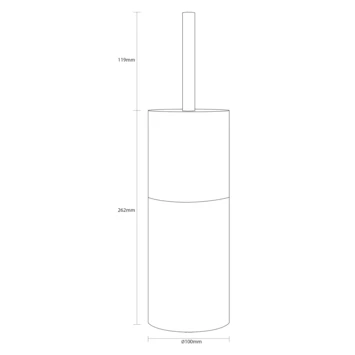 Sealskin Toiletborstelhouder Doppio Ecru 8 Sealskin Toiletborstelhouder Doppio Ecru - Afbeelding 8