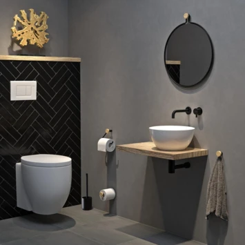 Tiger Toiletrolhouder Sem Zwart 6 Tiger Toiletrolhouder Sem Zwart - Afbeelding 6