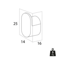 Tiger Handdoekhaak Cooper Klein RVS -Pro Badkamer Verkoop 123 3514