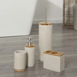 Sealskin Toiletborstelgarnituur Grace Zand 14 Sealskin Toiletborstelgarnituur Grace Zand -Pro Badkamer Verkoop 123 3581