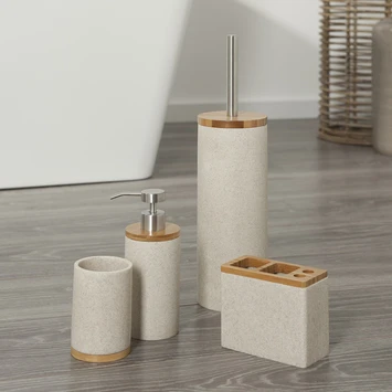 Sealskin Toiletborstelgarnituur Grace Zand 5 Sealskin Toiletborstelgarnituur Grace Zand - Afbeelding 5