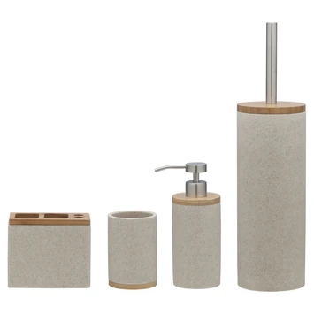 Sealskin Toiletborstelgarnituur Grace Zand 6 Sealskin Toiletborstelgarnituur Grace Zand - Afbeelding 6