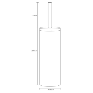 Sealskin Toiletborstelgarnituur Grace Zand 10 Sealskin Toiletborstelgarnituur Grace Zand - Afbeelding 10